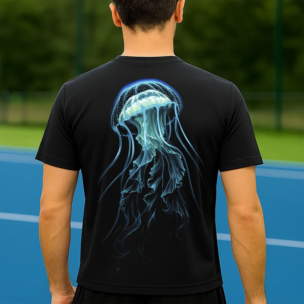 Camiseta Dry Fit Masculina Estampada Medusa P ao GG Leve Respirável Academia Treino