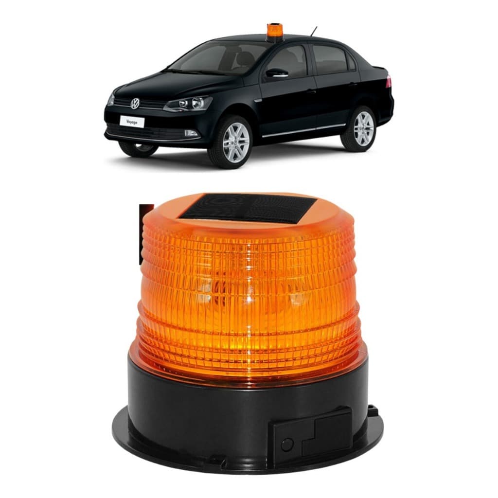 Giroflex Giroled Recarregavel Luz Solar 54 Leds Luz De Emergência 12v 10w - Âmbar Amarelo