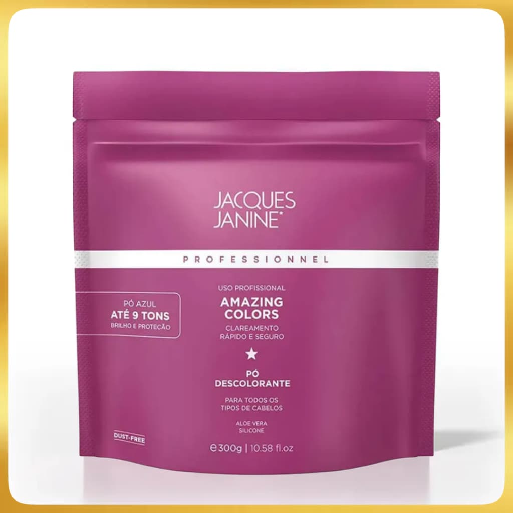 Pó Descolorante Jacques Janine Amazing Colors Azul 300g