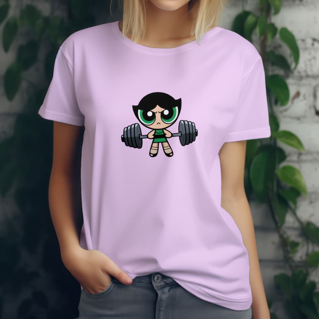 Camiseta Feminina Academia T-shirt Meninas Super O Camisa 100% Algodão