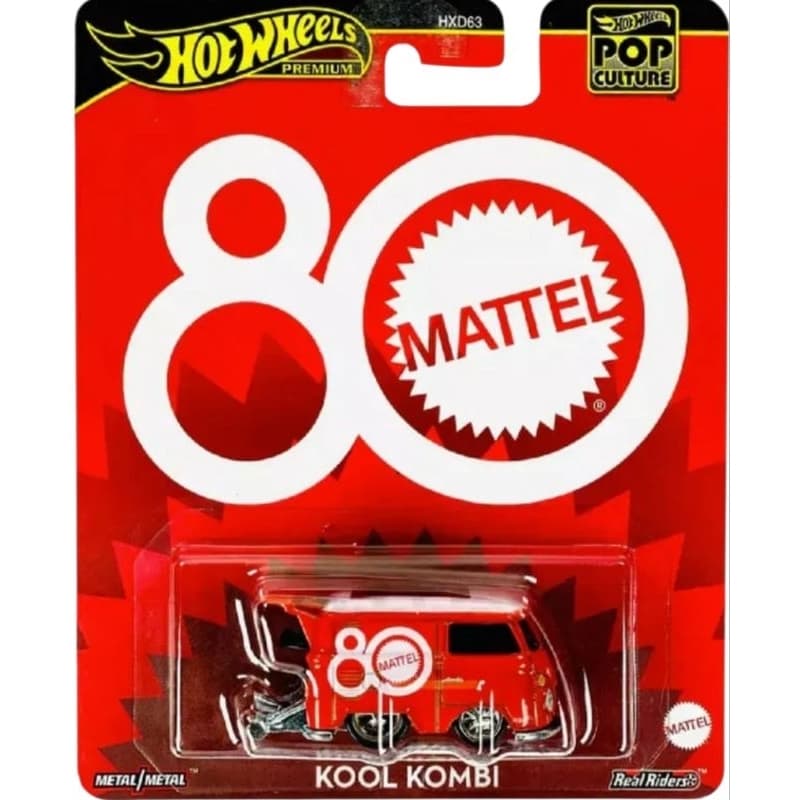 Carrinho Hotwheels KOOL KOMBI 80 ANOS MATEL