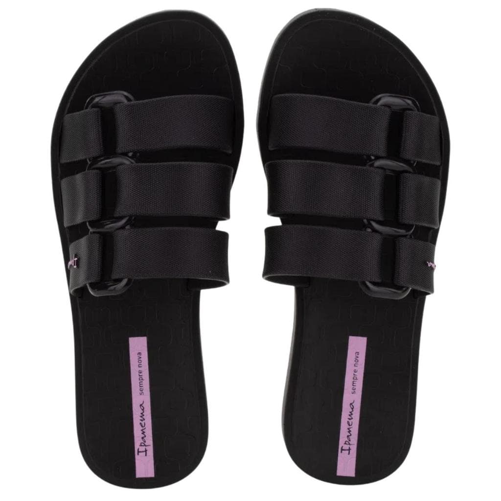 Sandália Feminina Ipanema Chinelo de Mulher Slid Lançamento Três tiras rasteirinha Bold 26519
