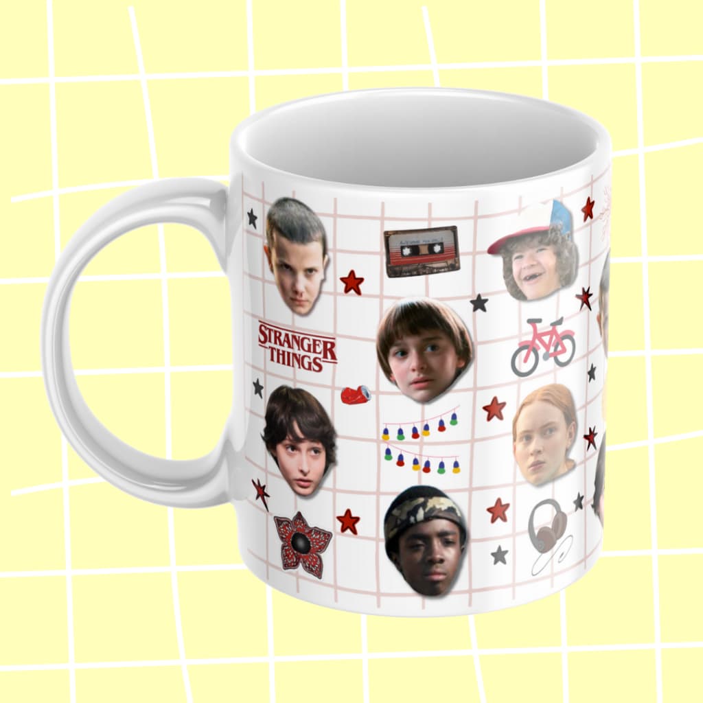 Caneca Stranger Things 325ml | Estampa Exclusiva | Mundo Invertido