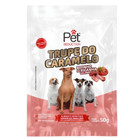 BIFINHO PICANHA 50GR TRUPE DO CARAMELO PET SEDUCTION