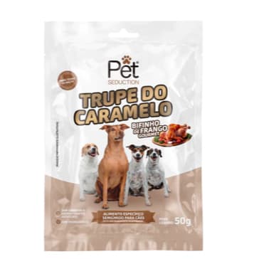 BIFINHO DE FRANGO GOURMET TRUPE DO CARAMELO PET SEDUCTION - 50G