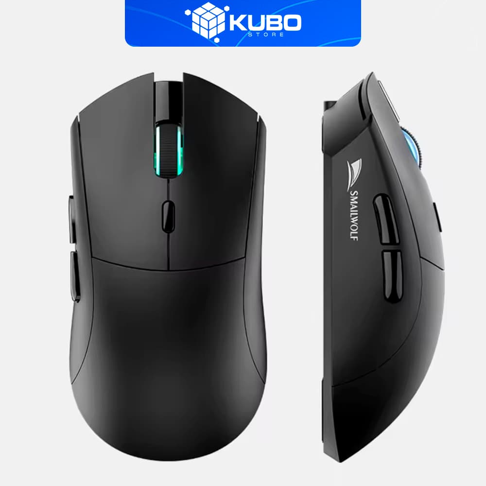 Mouse Sem Fio Gamer Samailwolf RS7 PAW3311 Trilo Mode, Wireless 2.4G, Bluetooth, 20.000 DPI