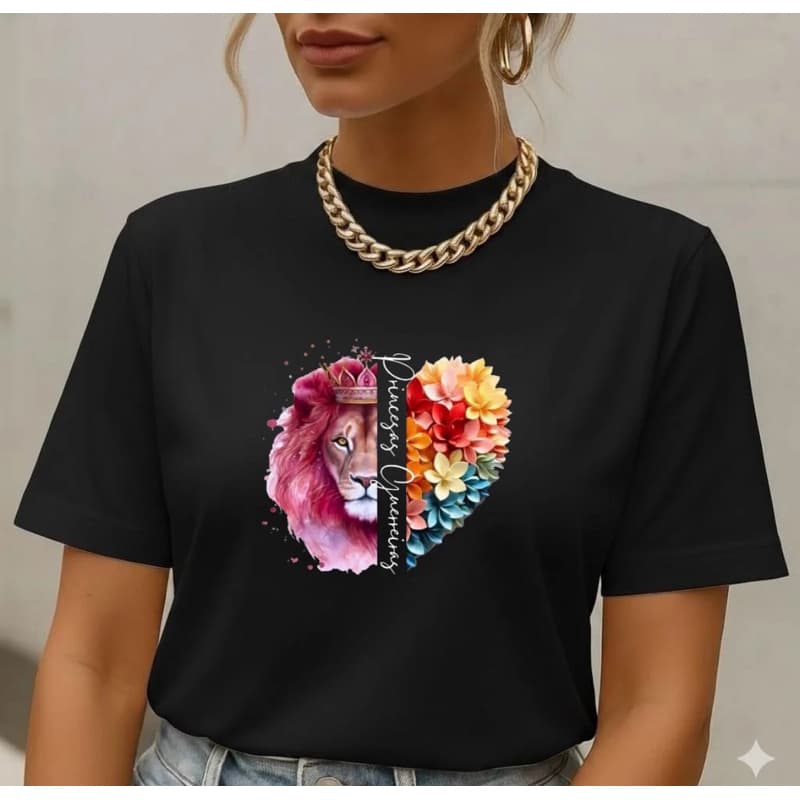 Camiseta Feminina T-SHIRT Algodão Estampada Blusa