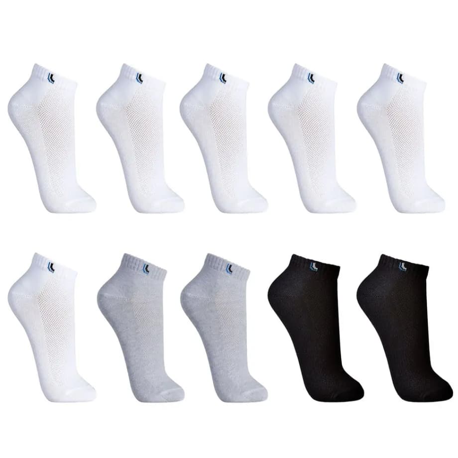 Kit 10 Pares Meias Cano Curto Baixo Lupo Original Algodão Soquete Academia