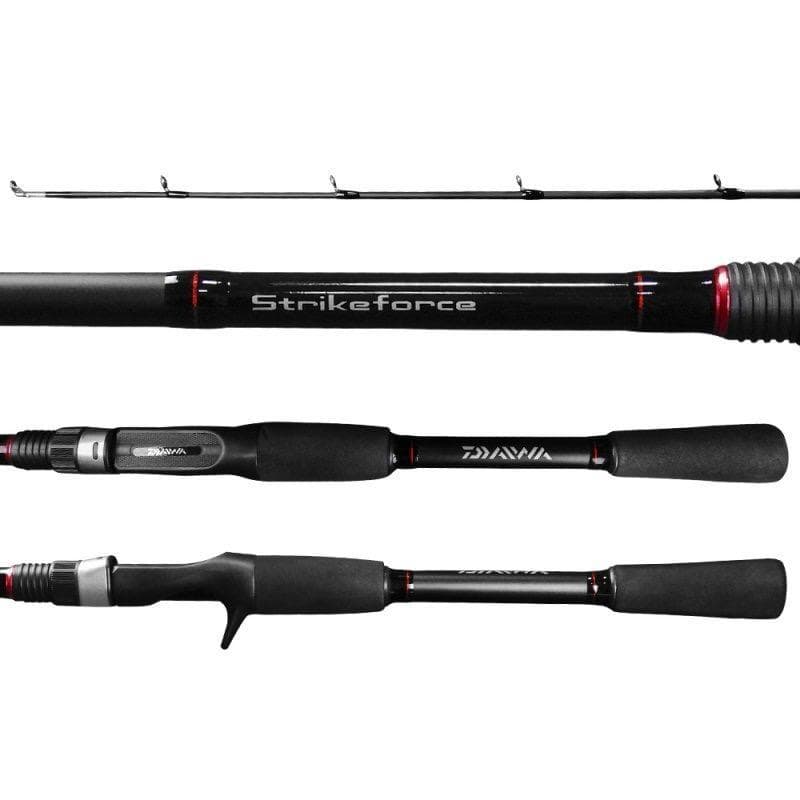 VARA PESCA DAIWA STRIKEFORCE 1,83M 12-25LBS 2p RÁPIDA P/CARRETILHA CARBONO