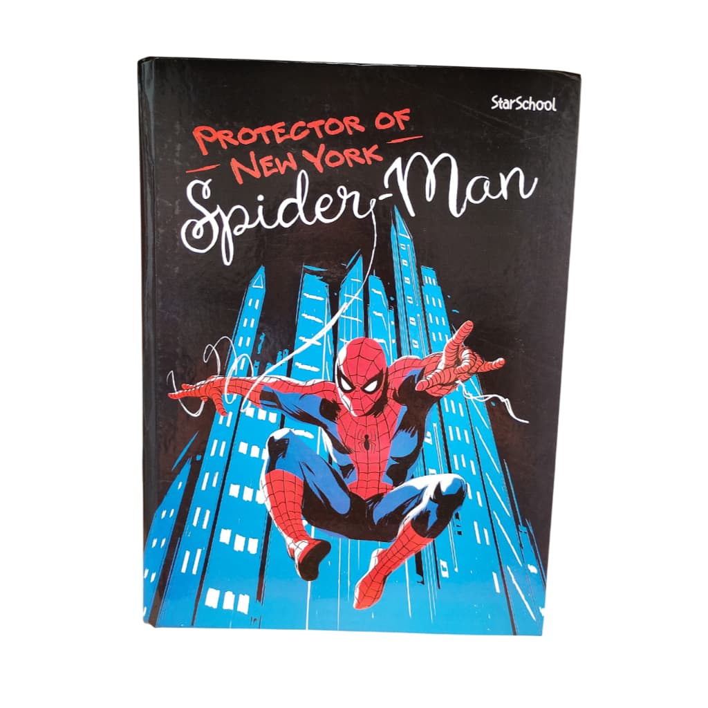 Caderno Brochura Grande 80fls Spider Man / Homem Aranha Capa Dura