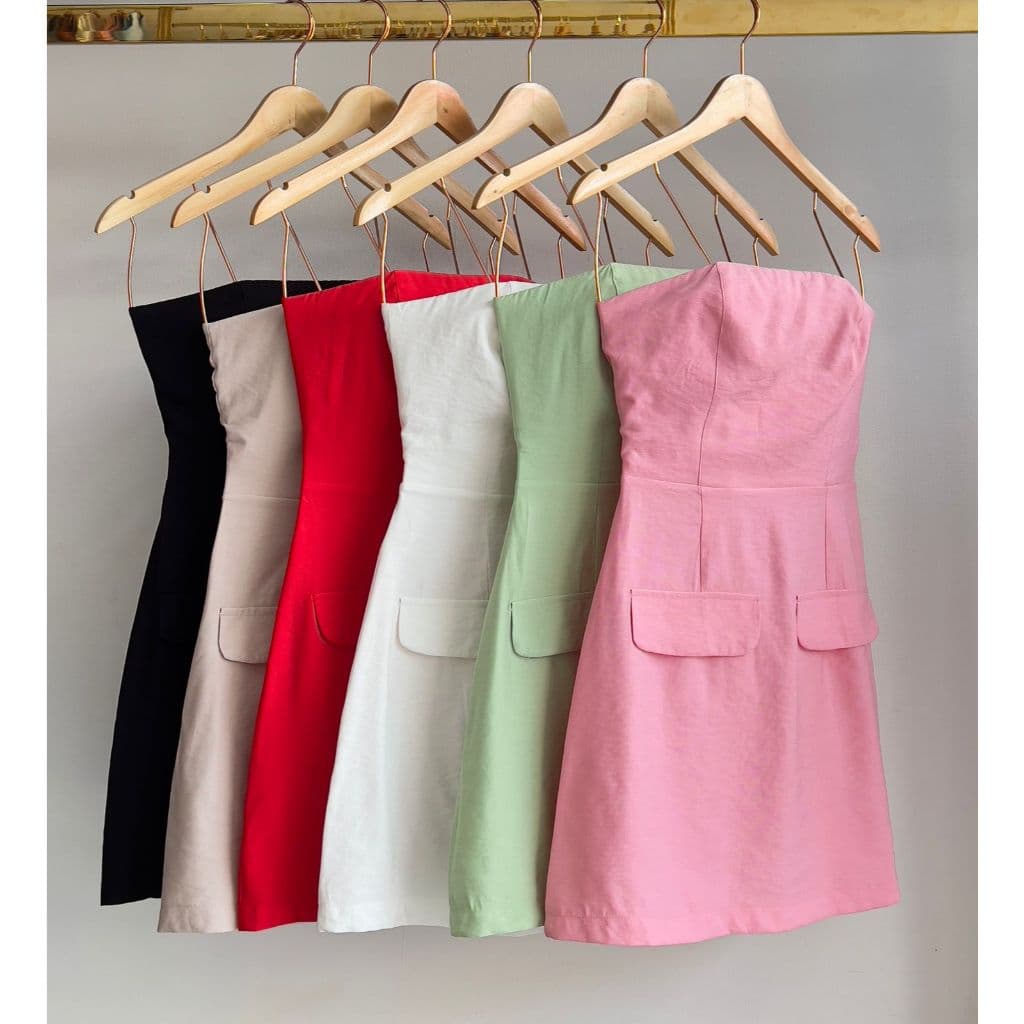 Vestido tomara que caia moda gringa