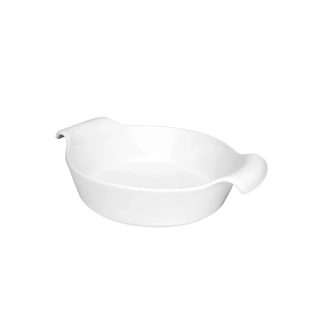 Tigela Travessa Refratária Redonda Fall 2,100 Litros Porcelana Branca Oxford