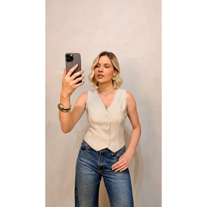 Colete alfaiataria  marrant premium elegante
