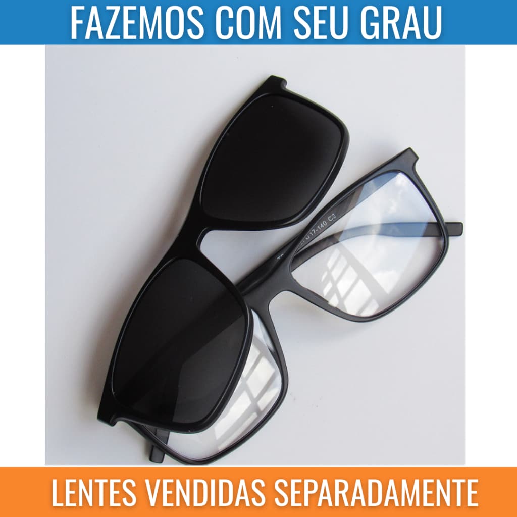 Óculos 2 em 1 Clipon Masculino Polarizado