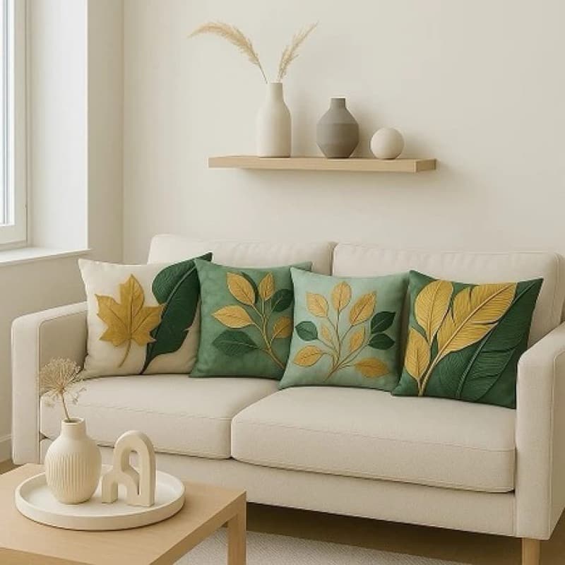 Kit Capas Almofadas 45x45 Estampa floral Exclusiva Efeito 3d sala quarto poltrona