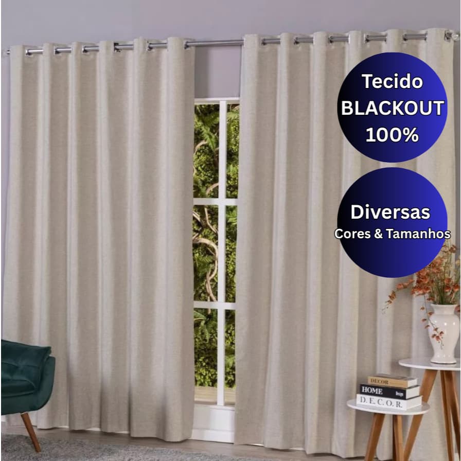 Cortina Blackout 3,00m X 2,80m Diversas Cores Tecido Em Alta Qualidade