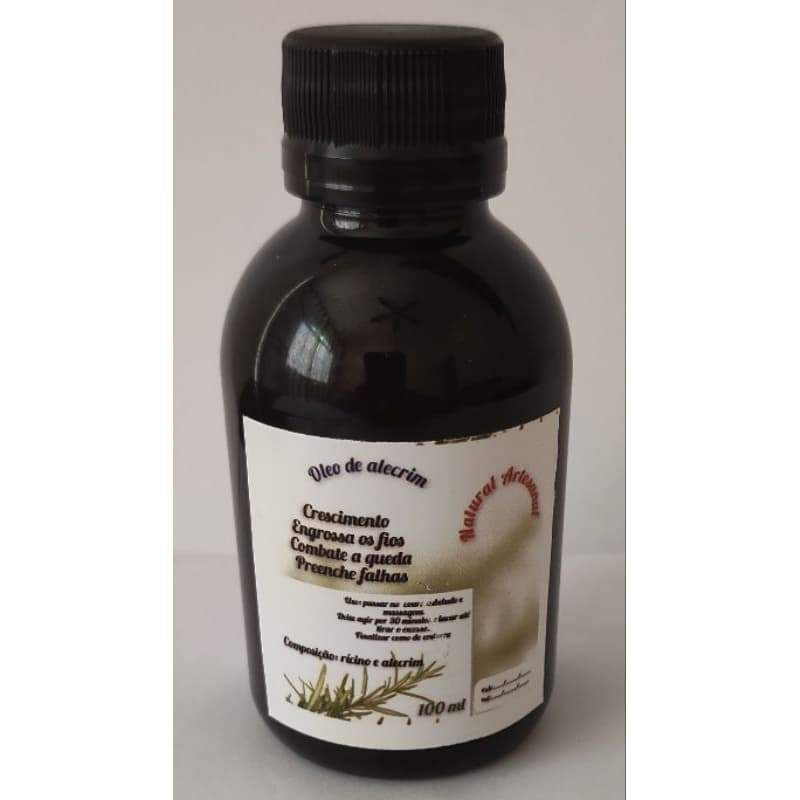 oleo puro de alecrim, anti queda e crescimento 100 ml