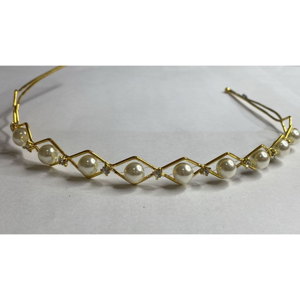 Kit c 12/ tiaras/diadema Pérolas E metal SL-14