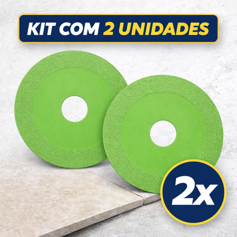 Kit 2 Disco Ultrafino Corte De Vidro Espelho E Porcelanato