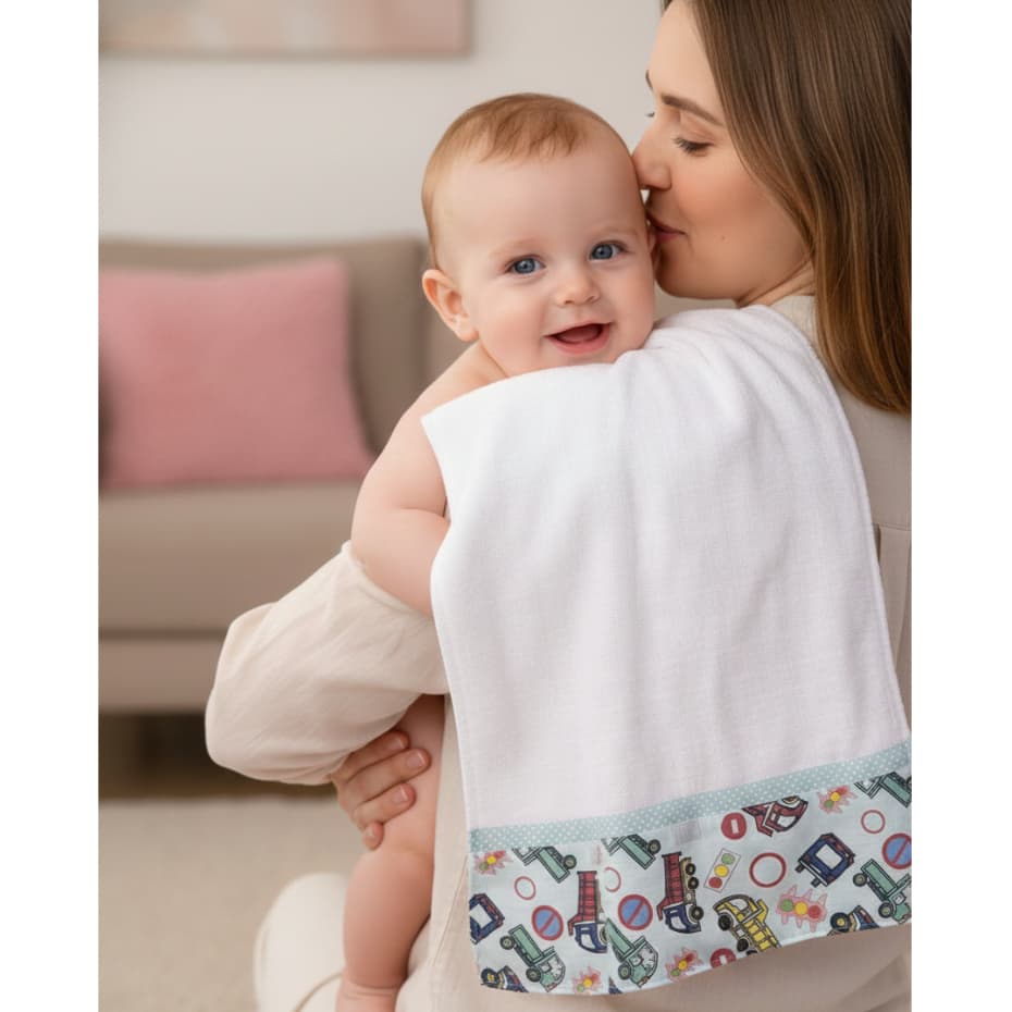 Fralda de ombro bebê infantil quadriculada Luxo carrinhos azul passeio multifuncional 100% algodão