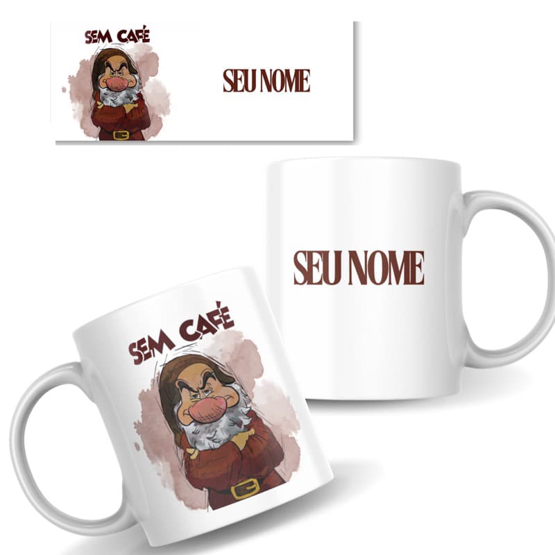 Caneca personalizada Zangado / Caneca de café / Caneca Sem Café / Mau humor sem café / Caneca para quem ama café
