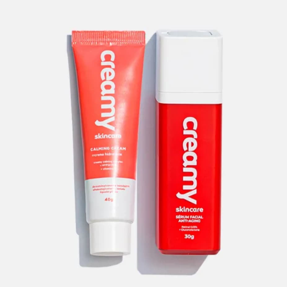 Kit Creamy Retinal 30g e Hidratante Calming Cream 40g