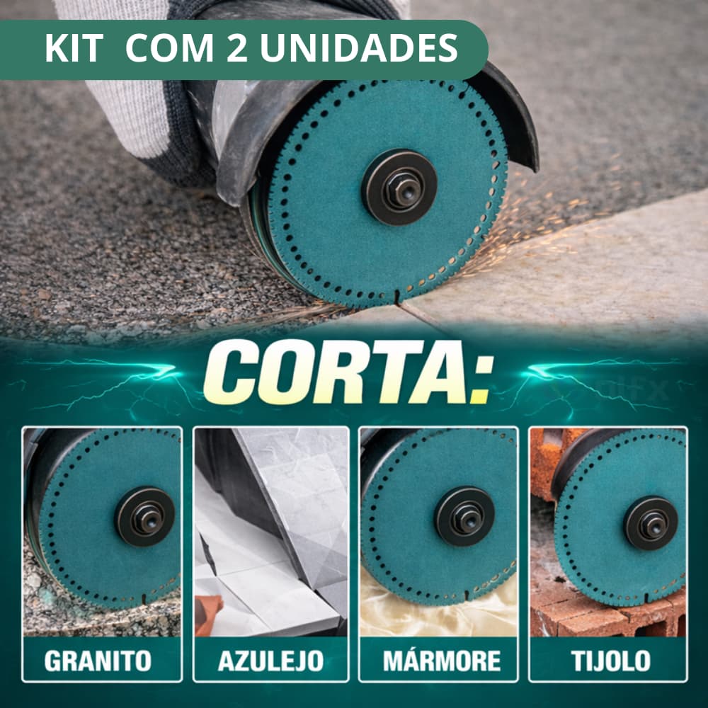 Disco de Corte 6 em 1 Serra Multifuncional Diamantado 100mm Para Cerâmica Metais PVC Esmerilhadeira
