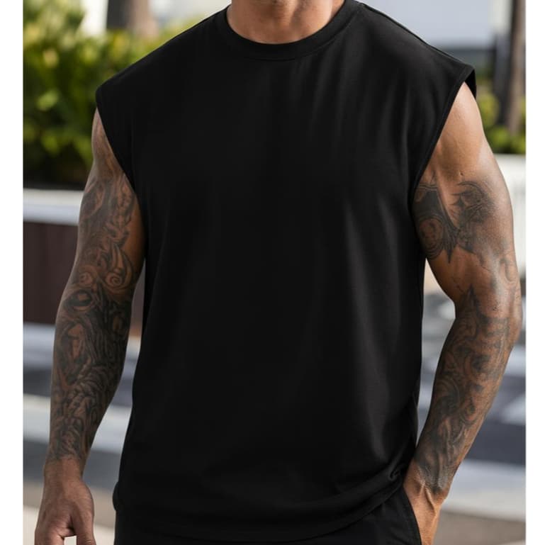 Camiseta Masculina RegataLisa Larga Oversized Street Style Premium