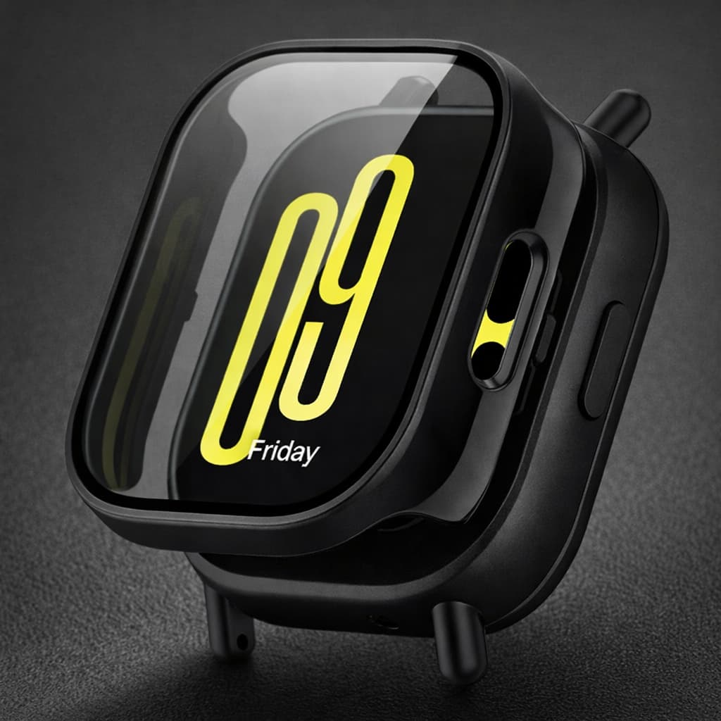 Case Para Redmi Watch 5 Active / Lite Hard PC Case Capa Protetora De Tela De Vidro Temperado