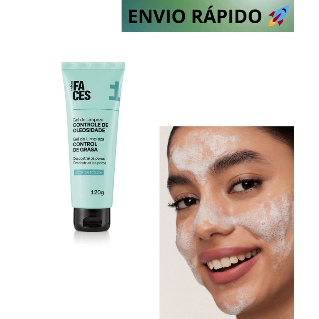 Gel de Limpeza para Controle de Oleosidade - Natura Faces
