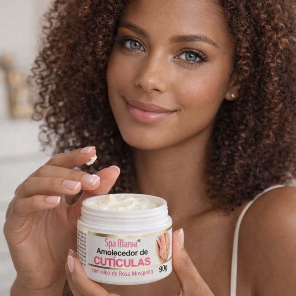 Spa Mania Amolecedor de Cutículas com Rosa Mosqueta Profissional e Doméstico Removedor Hidratada
