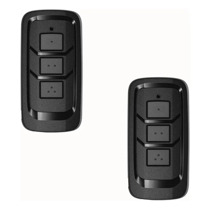 Kit 2 Controles De Portão Eletrônico Cerca Elétrica Alarme 433 Mhz 3 Botões Intelbras Xac 2003