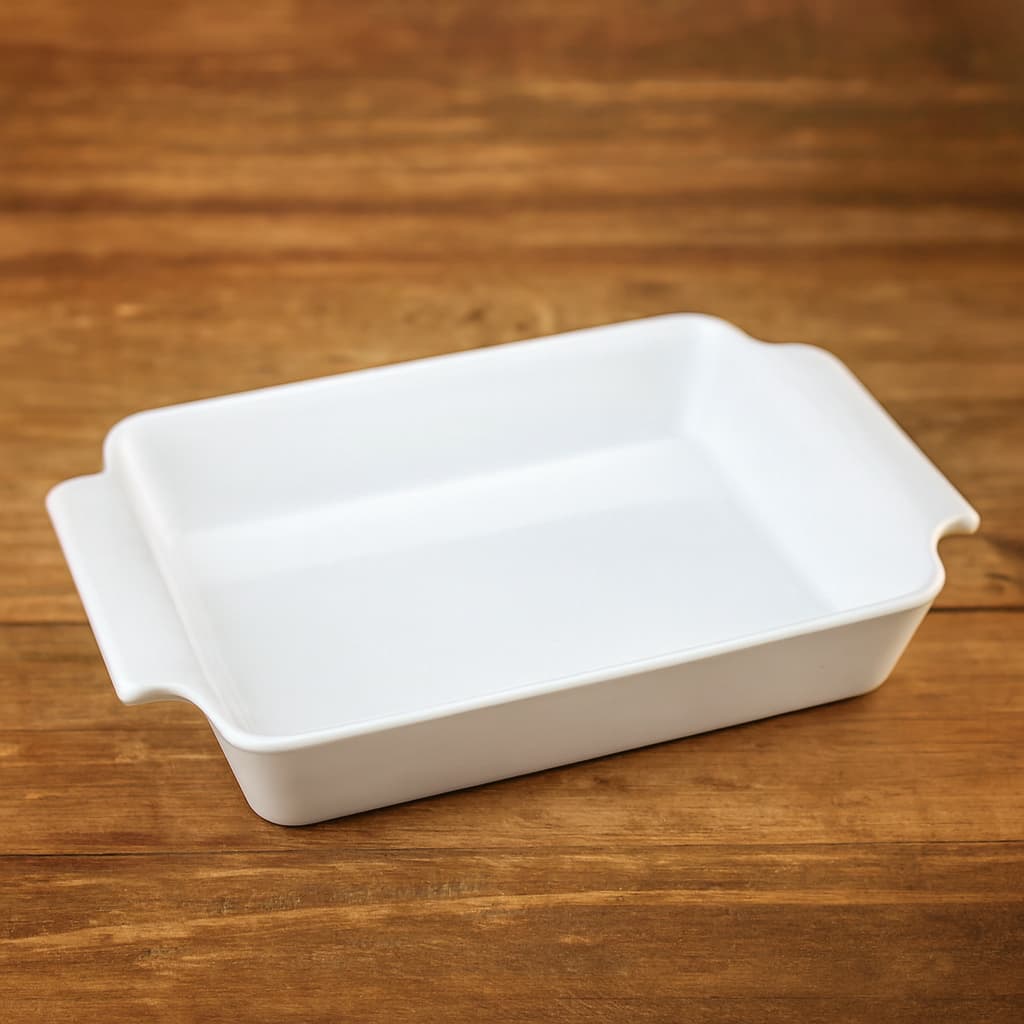 Travessa Refratária Fall Porcelana Branca 3,9 Litros Oxford
