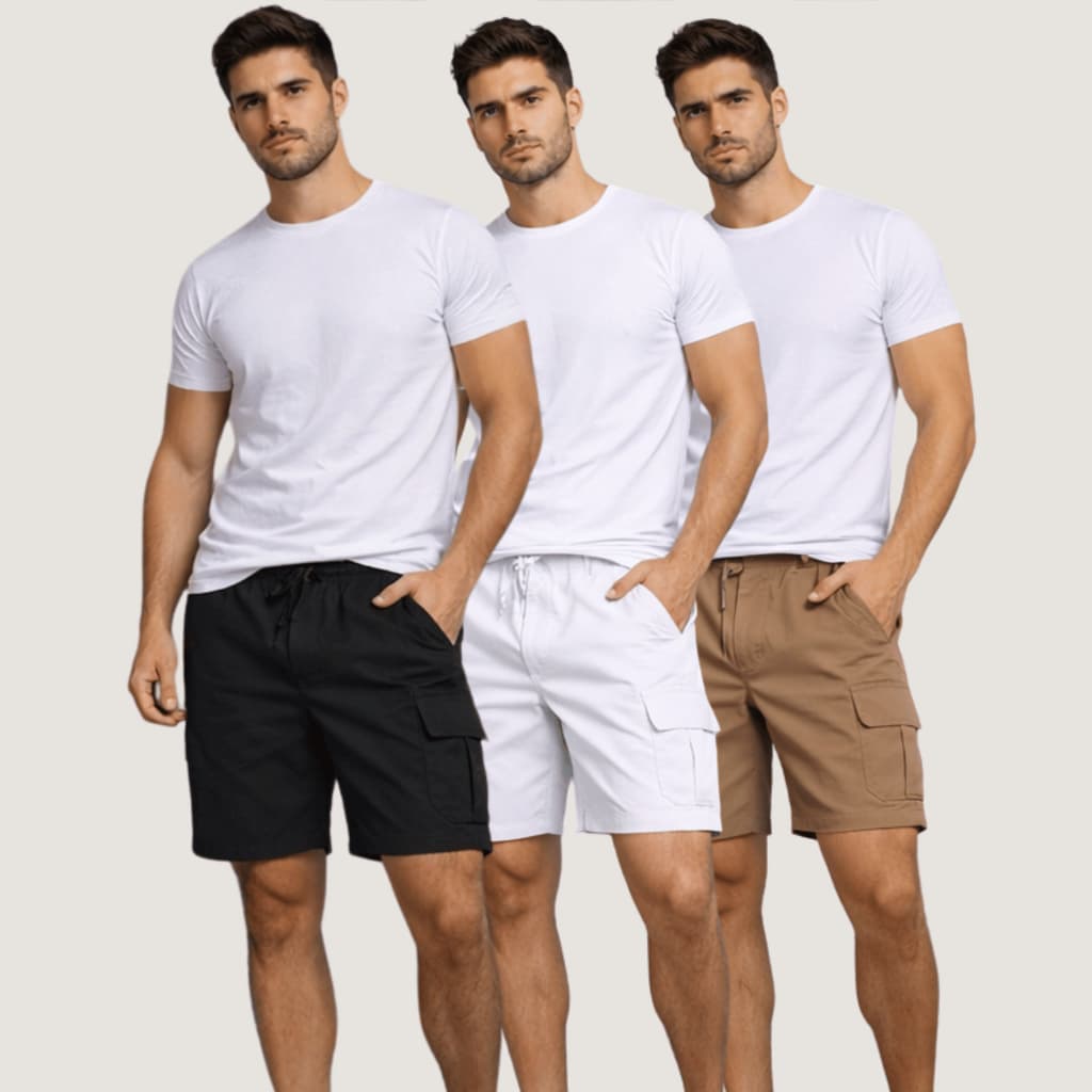 Bermuda Cargo Sarja Premium Shorts Masculino Streetwear