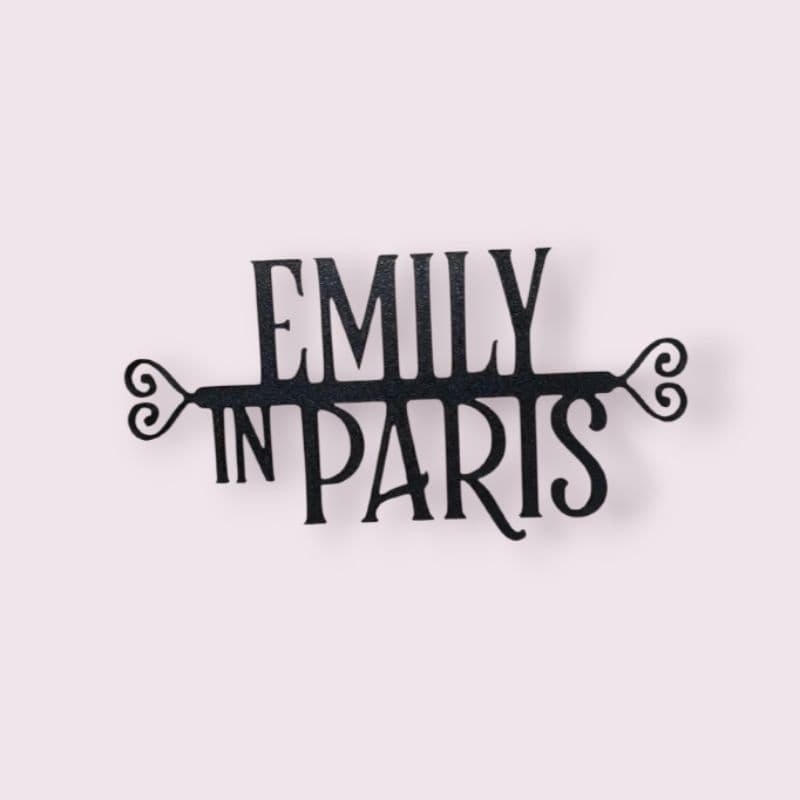 Quadrinho Emily in Paris Decorativo Série Netflix Colecionável Decoração Geek Nerd