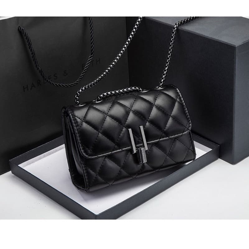 bolsa feminina transversal corrente escura “Y”