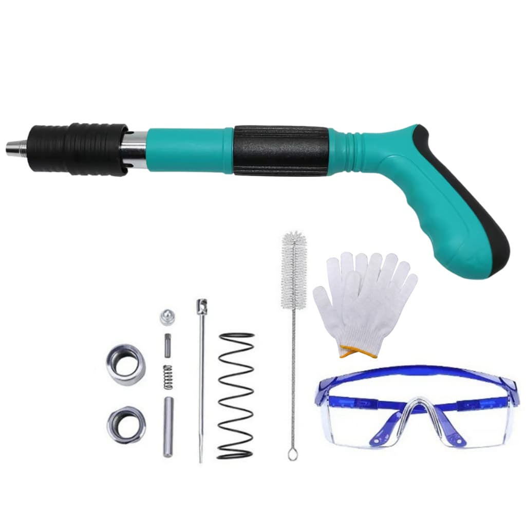 Kit Fixadora Finca Pino Pistola Profissional Ação Para Parede e metal Com Acessórios