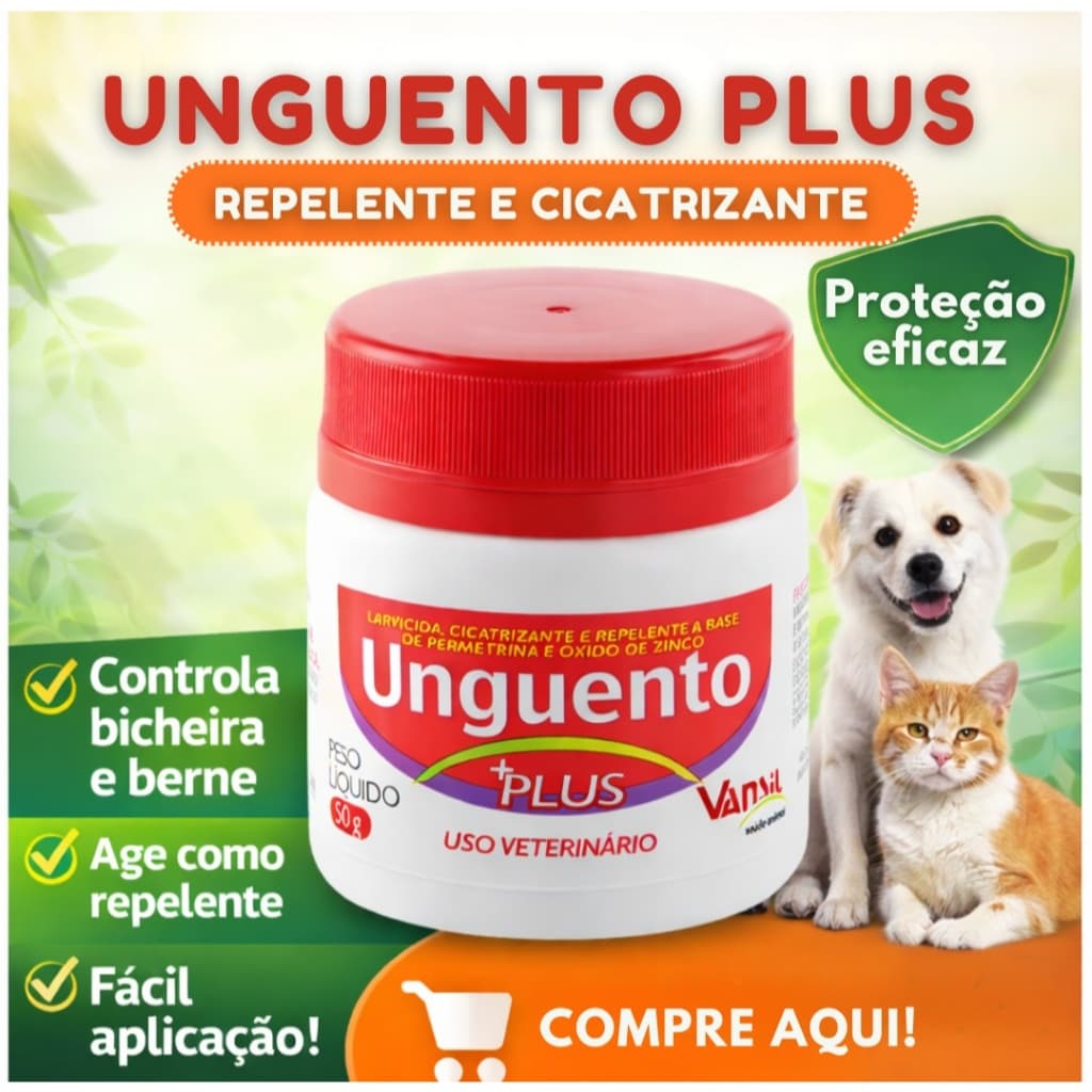 Pomada Unguento Plus 50g repelente - Vansil