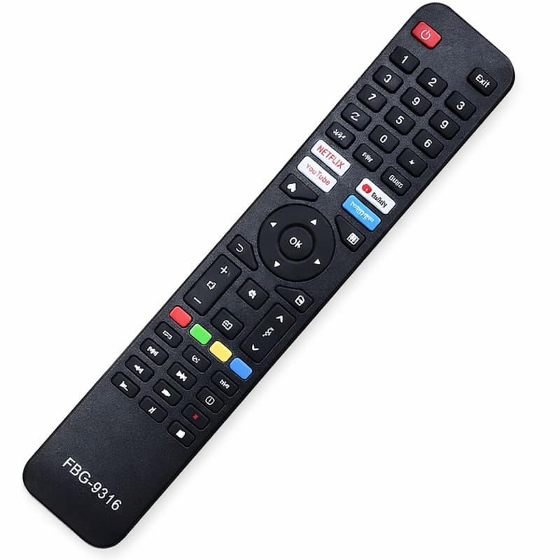 Controle Remoto compatível com TV Smart VIZZION - Modelo FBG-9316 Sky 9316 Le 7345