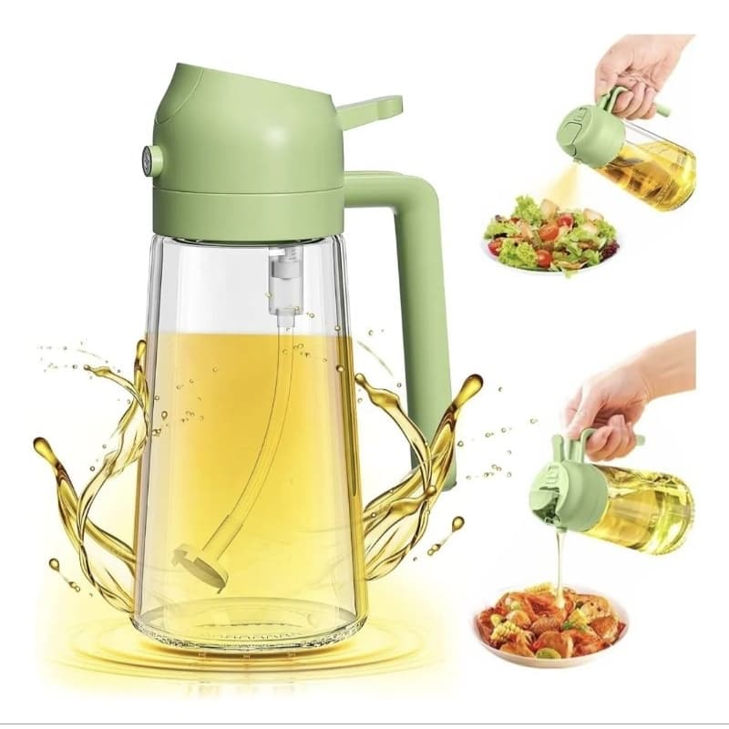 Spray Borrifador Dosador 2 Em 1 P/ Azeite Vinagre Óleo 470ml