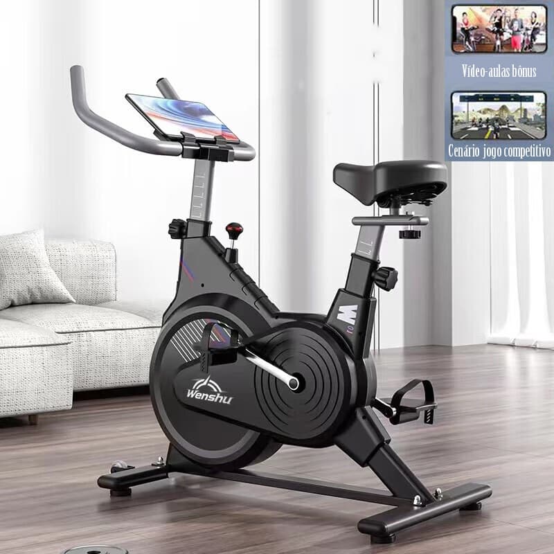 Bicicleta Fitness Ergométrica e Silenciosa - Bike Spinning para Apartamento Apoiar 150kg