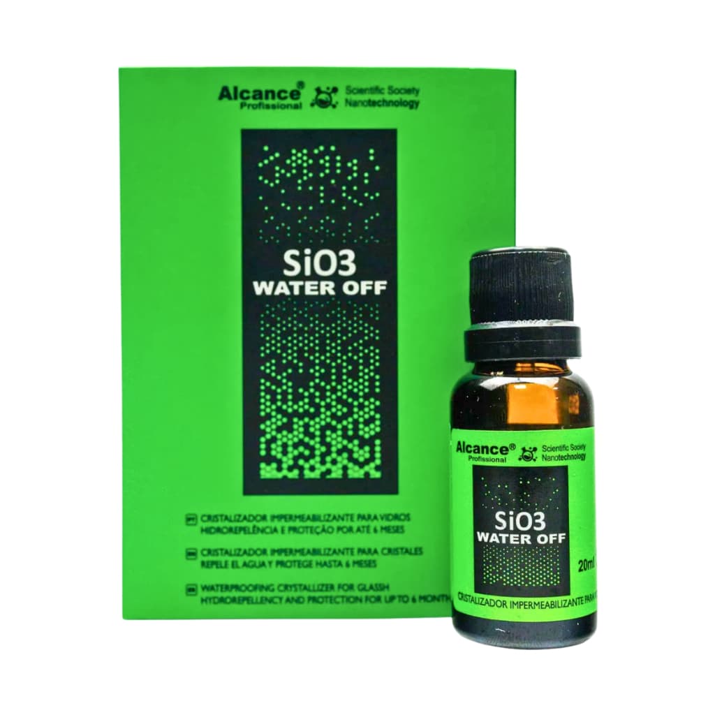 Sio3 Water Off Vitrificador Cristalizador de Vidros 20ml Alcance