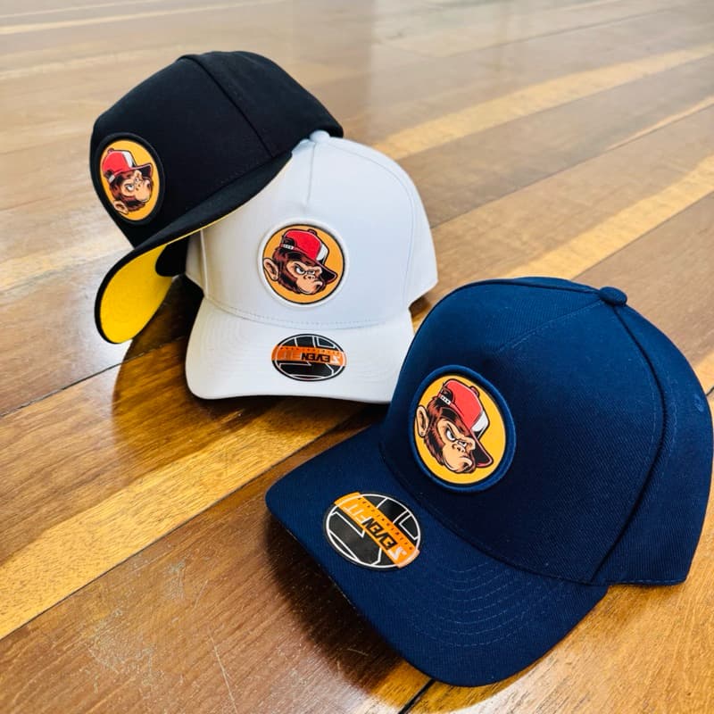 Boné Aba Curva Litlle Monkey ABC Caps / Masculino e feminino / SnapBack/  Bordado