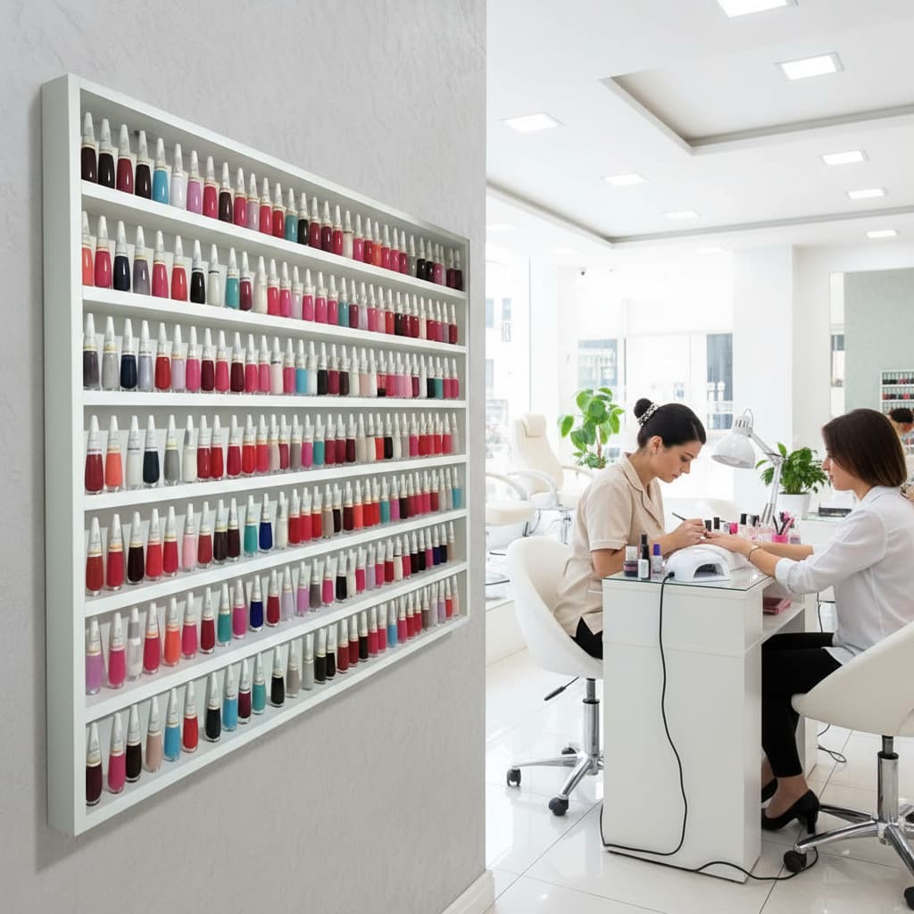 Nicho Organizador Expositor Para Esmaltes 7 Prateleiras Mdf