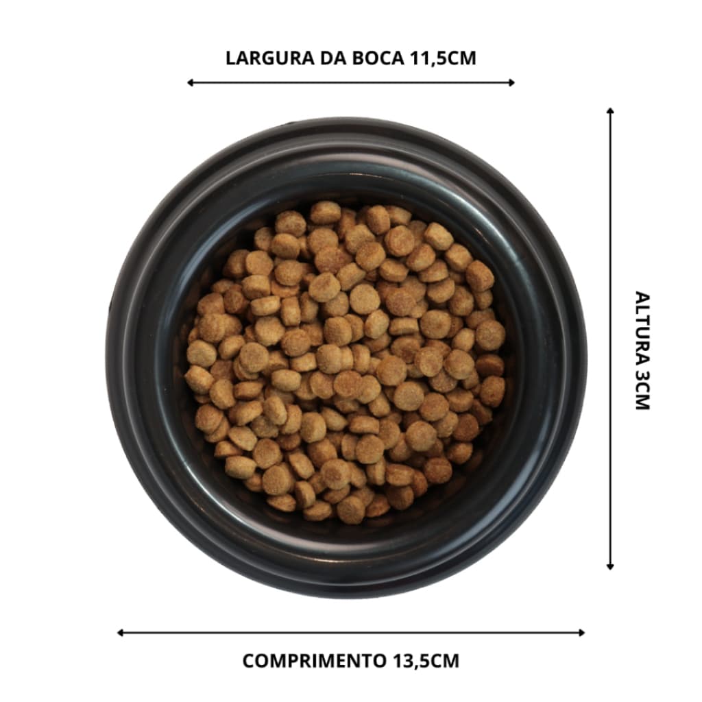 Comedouro Bebedouro 1000ml Plástico Reforçado Potes Vasilhas Ração Agua Cachorros Gatos Pet Shop