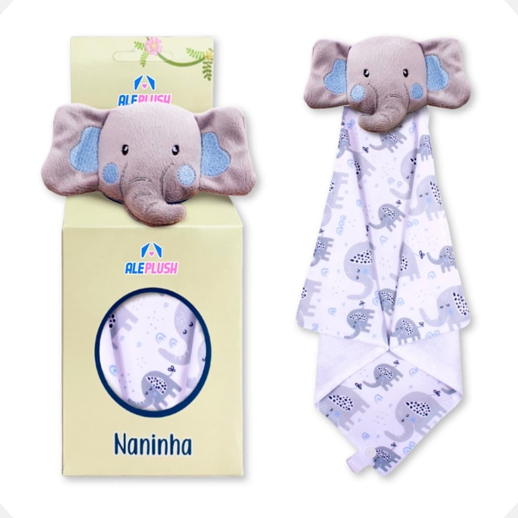 Naninha Para Bebe Bichinhos Com Porta Chupeta Pelúcia