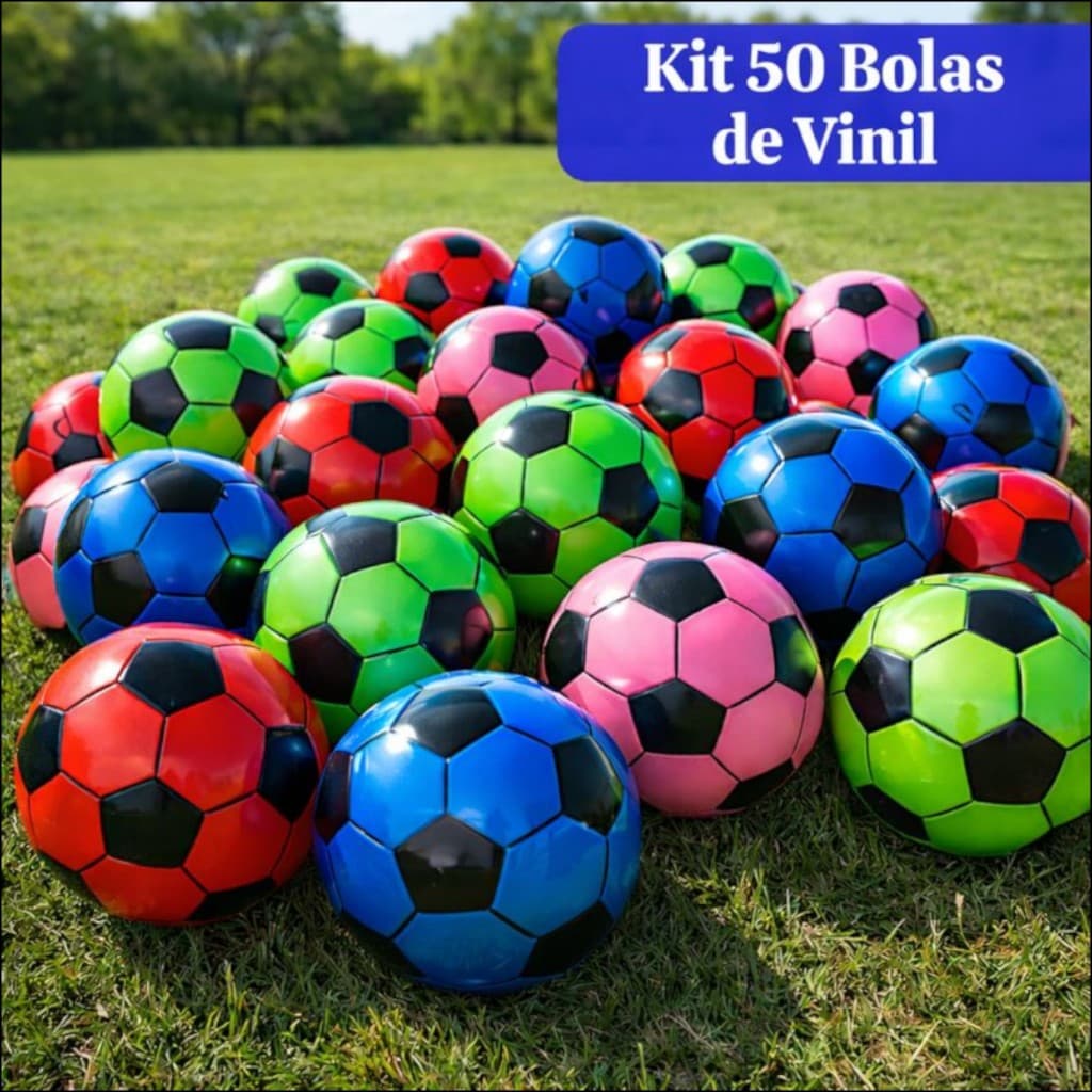 50 Bola Praia Grande Vinil Festa Atacado Estampada Piscina