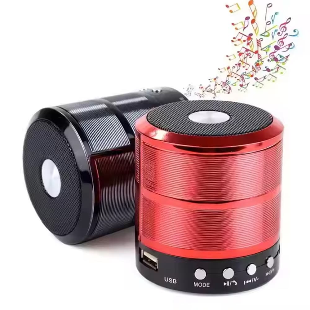 Mini Caixa de Som 887 Bluetooth Portátil | Som Potente | USB SD FM | Oferta