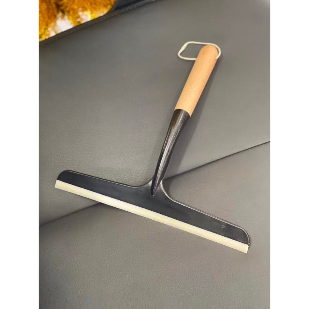 Rodinho de Pia e Vidros com Cabo de Bambu e Borda de Silicone WL-2455