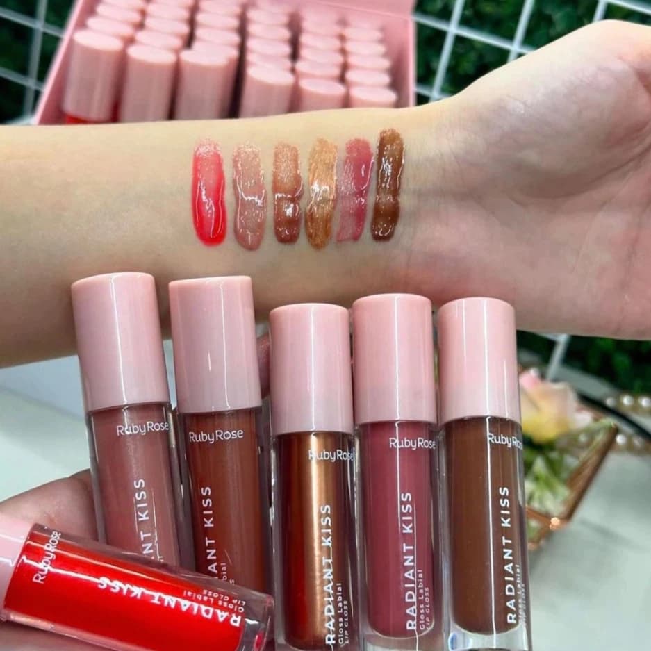 GLOSS LABIAL LIP GLOSS RADIANT KISS  GLOSS RUBY ROSE